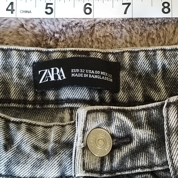Zara jeans size 00 in gray - Picture 8 of 8